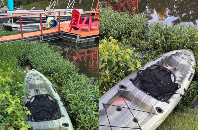 Unmarked kayak found near Lake Waukomis docks