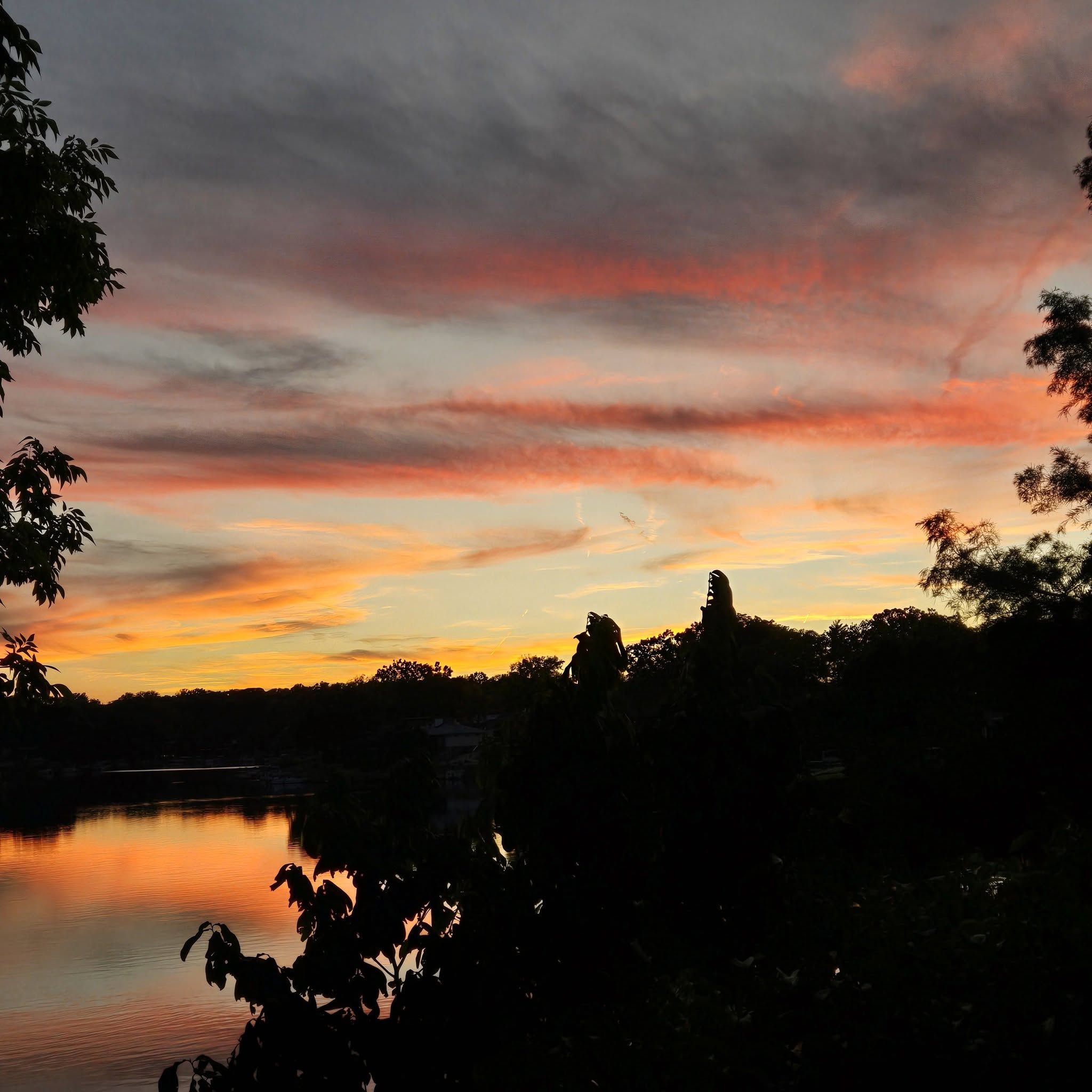 Joyce Herdman’s sunset over Lake Waukomis